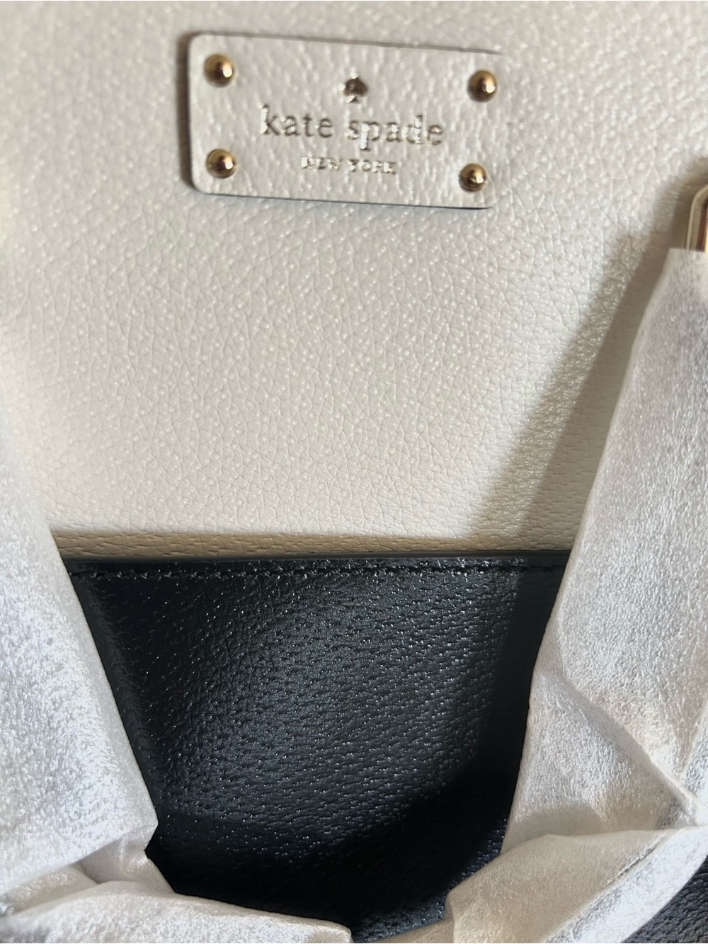 Kate Spade Carli Black & White Dome Satchel - Picture 4 of 9